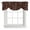 Brown, variant on Tie Up Valances for Windows, Floral Adjustable Valance Curtains Window Treatment for Living Room/Bedroom Windows, Spring Flower Rod Pocket Kitchen Curtains & Drapes 42x12 Inch