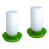 ALEKO 2PDR001 Poultry Water Container, Set of 2, Green and White