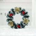 thumbnail image 6 of Grrvtrz Artificial Winter Wreath Christmas Wreath Artificial Hanging Wreath Suitable for Front Door Fireplace Stair Railing Christmas Party Decoration,Holiday Products,Christmas Decorations, 6 of 6