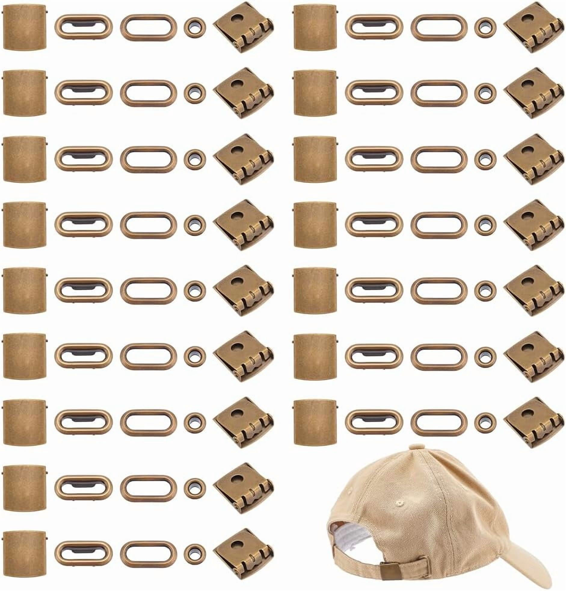 1set 24sets Brass Baseball Hat Cap Buckle Strap Clasp Clip 