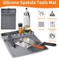 thumbnail image 3 of Quinlirra Grill Mat With Griddle Tools Mat With Drip Pad Spatula Mat For Outdoor Grill Kitchen Counter Deals Of The Day Clearance, 3 of 7