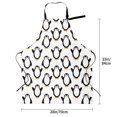 thumbnail image 2 of Kdxio Lovely Penguin Apron with Pockets Adjustable Kitchen Aprons for Men Women Waterproof Aprons for Cooking,Drawing,Crafting, Baking Household Cleaning, 2 of 8