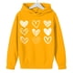 thumbnail image 3 of Sudadera con capucha y estampado de corazón de San Valentín, sudadera de manga larga para niños y niñas, chaqueta para niñas de talla mediana y grande., 3 of 7