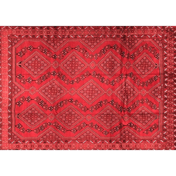 Ahgly Company Indoor Rectangle Persian Red Traditional Area Rugs, 5' x 7'
