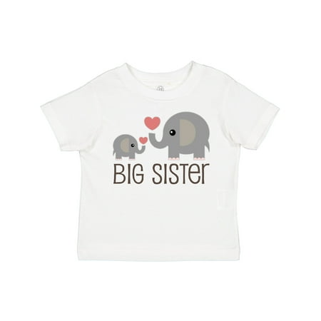 

Inktastic Big Sister Elephant Gift Toddler Toddler Girl T-Shirt