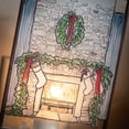 thumbnail image 2 of Fireplace Scene Nightlight Multicolor 6.25"H Glass, 2 of 3