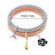 thumbnail image 4 of Pulseras multicapa, elegante pulsera de cadena de maíz individual para parejas y familias. Pulsera de goteo, 4 of 4