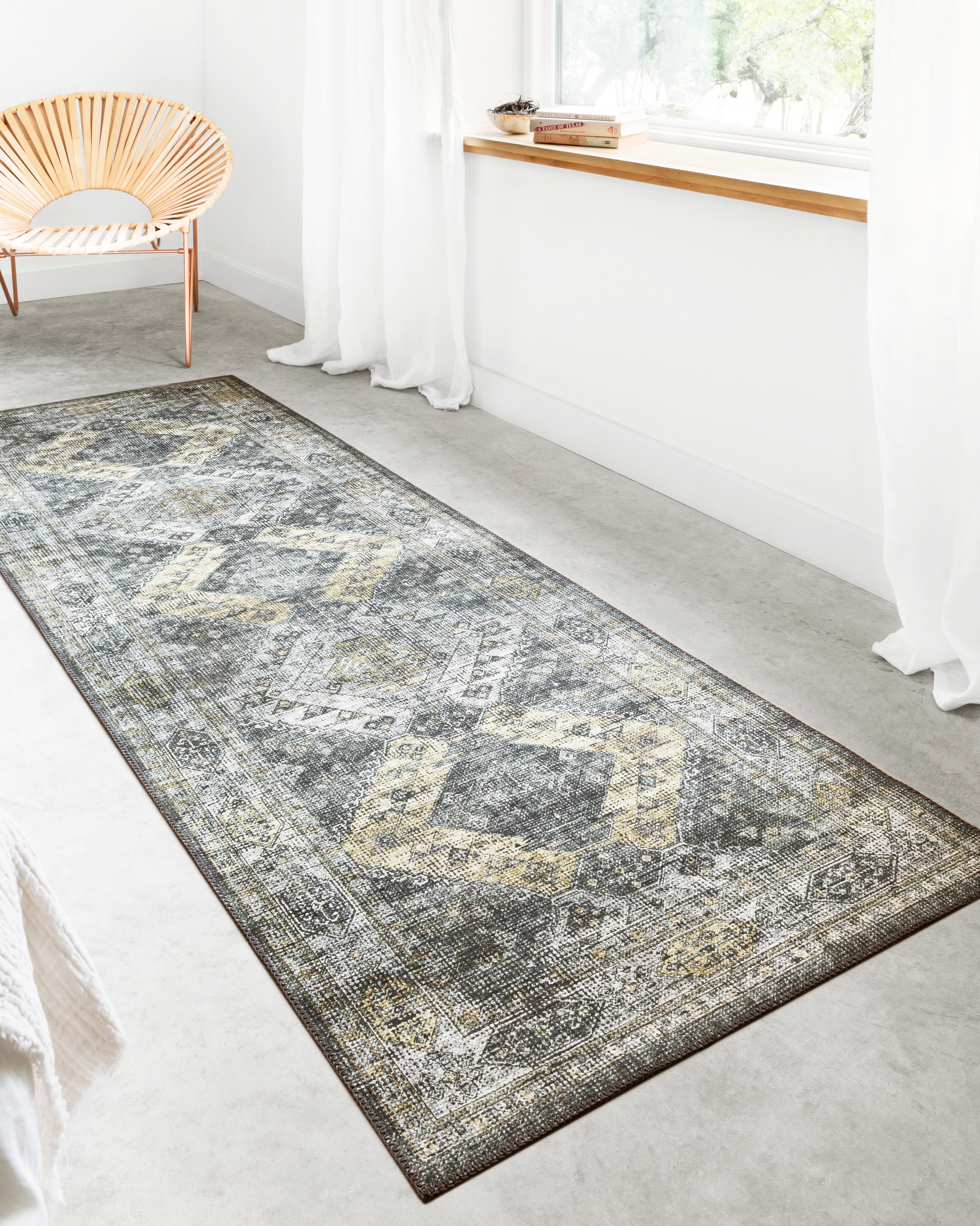 Loloi Skye Graphite / Silver 6'-0" x 6'-0" Round Area Rug