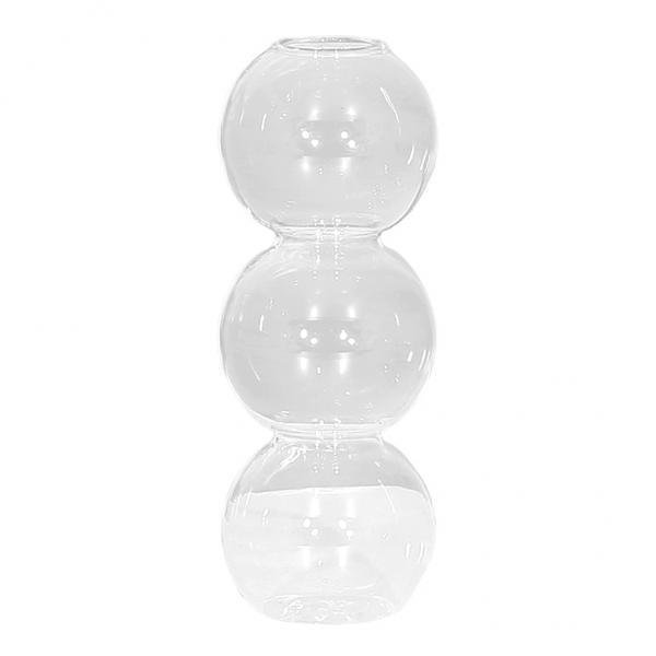 6 Jarrones De Tubo De , Soporte De Madera, s Hidropónicas, 3 Bolas De varios tamaños Sunnimix Jarrón floral de escritorio