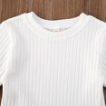 thumbnail image 4 of Girl Suit Baby Swing Knitting Top Wide Sleeve Short Chain Jeans White Loose Sweater Spring Fall, 4 of 5