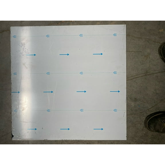 Second Choice-1/8" Aluminum 5754 Sheet Plate 24" x 24"- 16500311