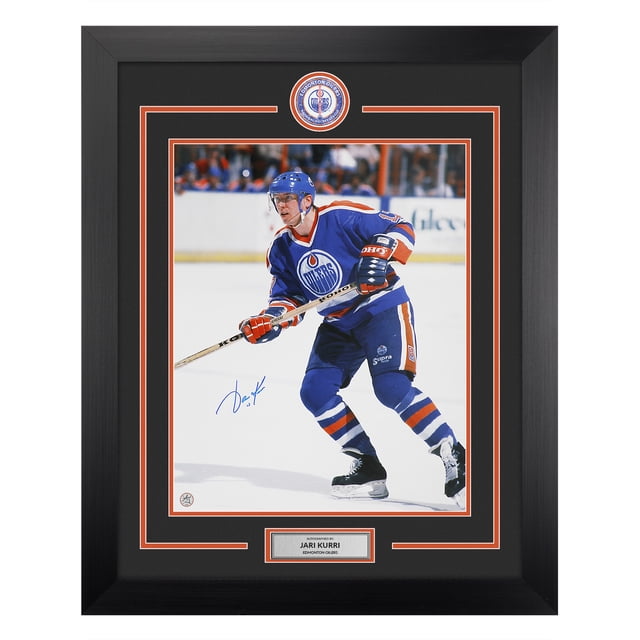 Jari Kurri Autographed Edmonton Oilers Featured Star 26x32 Frame