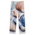 thumbnail image 4 of Seashell Art Print Winter Female Pants Flannel High Waist Women Pants Lady Warm Straight Leg Plush Trousers, 4 of 7