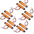 thumbnail image 2 of Fdit Truck Side Marker Light,10Pcs/Set Truck Side Marker Light Signal Warning Indicator Lamp With 6 LED 12V, 2 of 8