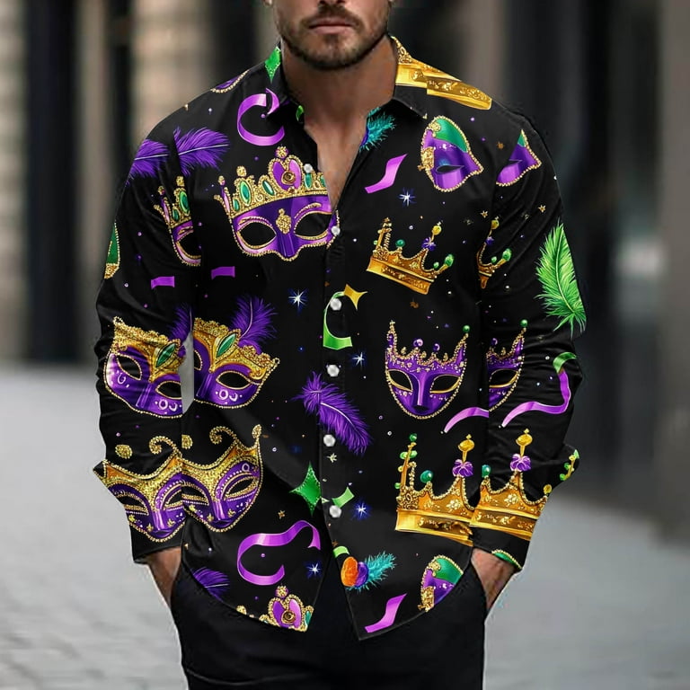 mardi gras dress shirts Metallic Mardi Gras Sequin T Shirt Dress M