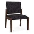 thumbnail image 1 of Pemberly Row Waiting Reception Armless Guest Chair Wood Frame in Black, 1 of 5