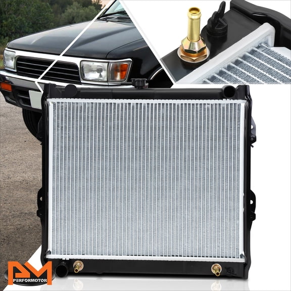 PM PERFORMOTOR Aluminum Core OE Cooling Radiator for 84-95 4Runner/Pickup 2.4L AT/MT DPI-945