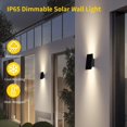 thumbnail image 2 of Luces solares de pared SOTTLOT, regulables hacia arriba/abajo, 700 lm, IP65, 2 unidades, 2 of 8