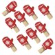 thumbnail image 1 of Billuyoard Clips de Serie navideña Abrazaderas de resorte Clips de decorativos impresos con dibujos animados, guante Kits de decoración para fiestas Guantes, 1 of 6