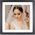 thumbnail image 1 of fuzhong-10x10 Picture Frame Wood Display Picture 8x8 with Mat or 10x10 without Mat Distressed Black Square Photo Frame for Wall and Tabletop Decoration, 1 of 4
