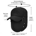 thumbnail image 4 of Viworld Men's Faux Fur Trapper Hat Face Shield Ear Protection Winter Thick Cycling Ski Cap, 4 of 6