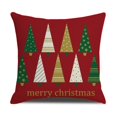 thumbnail image 2 of 1/4/6Pcs Merry Christmas Pillow Cover Cotton Linen Decorative Pillowcase Holiday Home Decor, 2 of 4
