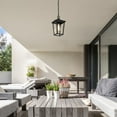thumbnail image 3 of LNC Modern Farmhouse Black Outdoor Pendant Lantern, 1-Light Patio Hanging Lamp, 3 of 12