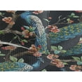 thumbnail image 3 of Ambesonne Peacock Quilted Bedspread Set 3 Pcs, Birds Blooming Floral Art, Twin, Vermilion Sea Blue Teal, 3 of 4
