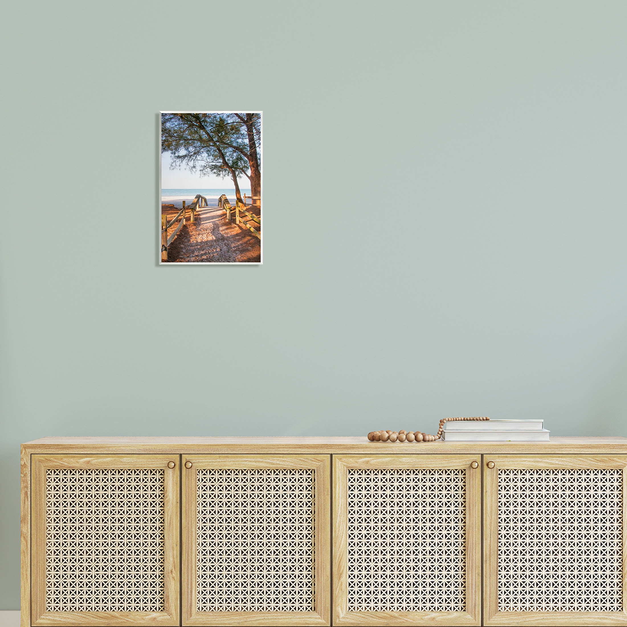 Stupell Industries Relaxing Beach Walkway Coastal Path Photograph Unframed Art Print Wall Art, Design by Mary Lou Photography