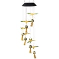 thumbnail image 3 of Epicgadget Solar Mobile Light Hanging Wind Chime with Bells, Color Changing Outdoor Solar Garden Decorative Lights for Walkway Pathway Backyard Decoration Parties (Green Wing Dragonfly), 3 of 6