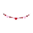 thumbnail image 4 of Guirnalda colgante de corazón, pancarta de guirnalda de corazón de fieltro, suministros para fiestas, arte artesanal, decoración del Día de San , Estilo b, 4 of 8