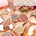 thumbnail image 2 of 24 Pcs Small Compact Mirror Folding Pocket Makeup Mirror Round Hand Held Mirror Cosmetic Magnifying Compact Mirror Rhinestone Mirror with 1X/2X Magnification for Women Girls Travel(Multi Colors), 2 of 6