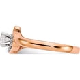 thumbnail image 3 of 14K Rose Gold Peg Set Diamond Semi-Mount By-Pass Engagement Ring (Size 7) Made In India rm2504e-006-raa, 3 of 5