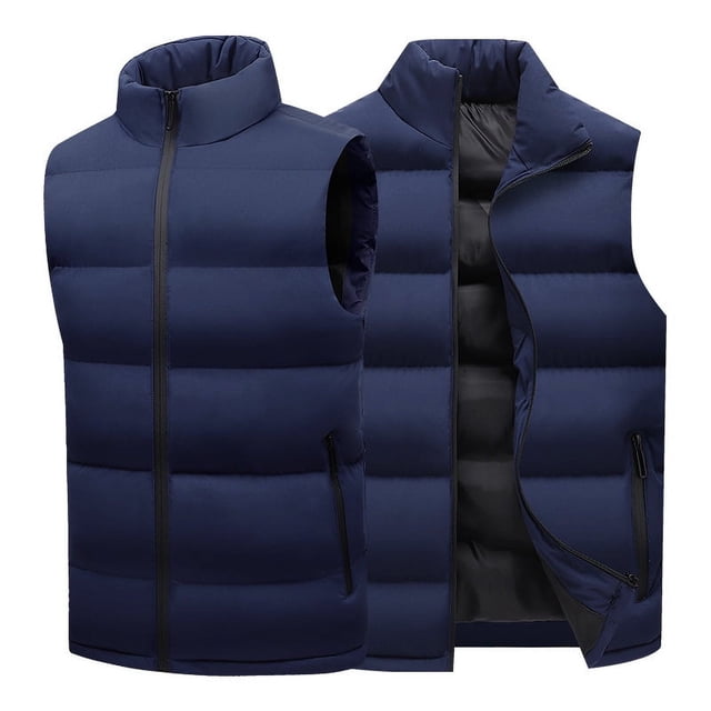 Chaleco informal de gran tamaño para hombre, chaleco de algodón cálido para otoño e invierno.