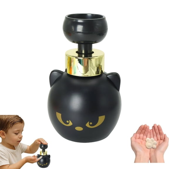 Cute Cat Foam Soap Dispenser Cat Pawprint Soap Cats Soaps Dispenser Creates Shaped Foaming Hand Dispensers Cats Pawprint Soaps Can Hold Approximately 480Ml 16X8.5cm Home Decor