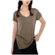thumbnail image 1 of Camiseta de Manga Corta con Cuello en V, Primavera Verano, 1 of 3