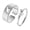 Silver, variant on 2pcs Giraffe Couple Set Promise Ring Engagement Wedding Party Matching Adjustable Ring