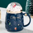 thumbnail image 4 of 401-500ml Taza de de cerámica Funny Santa Claus Novedad Drinkware COMEDOR Decoración de la decoración Adorno Accesorios para mujeres Azul Hugo Tazas de cafe, 4 of 8