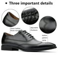 thumbnail image 2 of Men Oxfords Shoes Casual Dress Shoes Fashion lace up Casual Shoes, Black-11, 12 US, 2 of 5