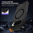 thumbnail image 7 of Decase Magnetic Case for Google Pixel 8 Pro,Heavy Duty Rugged Kickstand Mag-Safe Cover for Women Men,Dual-Layer Protection Military Grade Protective Phone Case for Google Pixel 8 Pro,Black, 7 of 7