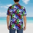 thumbnail image 5 of Men's Funky Hawaiian Shirt Short Sleeve Button Down Shirts Beach Party Holiday, 5 of 8
