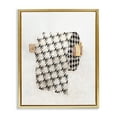 thumbnail image 2 of Stupell Industries Fashion Glam Toilet Paper Designer Detailing Metallic Gold Framed Floating Canvas Wall Art, 16x20, by Ziwei Li, 2 of 5