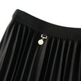 thumbnail image 3 of SWSMCLT Women's Pleated Calf Tea Length Long Skirt Tulle Tutu Midi Skirts Pleated 2 Layered Black One Size, 3 of 4
