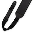 thumbnail image 2 of Levys Right Height™ 3.5” Wide Leather Bass Guitar Strap | Black, 2 of 2