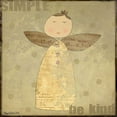 thumbnail image 2 of DiPaolo, Dan 26x26 Black Ornate Wood Framed with Double Matting Museum Art Print Titled - Simple Angel 5, 2 of 4