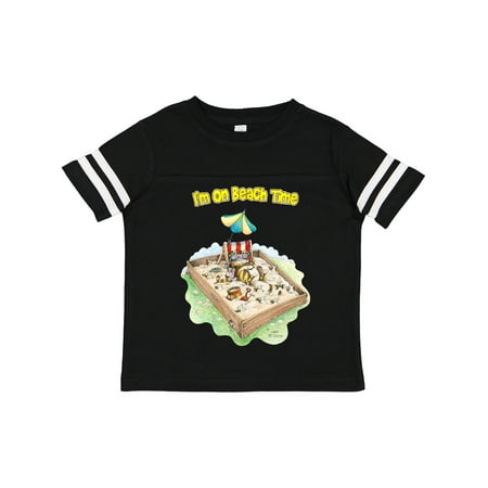 

Inktastic I m on Beach Time with Sandbox and Beach Chair Gift Toddler Boy or Toddler Girl T-Shirt