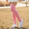 thumbnail image 3 of allydrew Cable Knit Over the Knee Thigh High Winter Boot Socks, Pink, 3 of 4