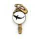 thumbnail image 1 of Silueta mar peces tiburon feroz Broche broche broche broche Metal retro, 1 of 3