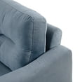 thumbnail image 4 of Small Chenille Loveseat – Comfortable Sectional Couch for Living Room, Bedroom, Office, Modern Design, 4 of 10