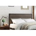 thumbnail image 3 of Distressed Gray Platform Metal Bed With Wood Panels - Gray Colour, 3 of 3